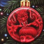 "Reflecting Krampus" 16"X20" Acrylic on Canvas
